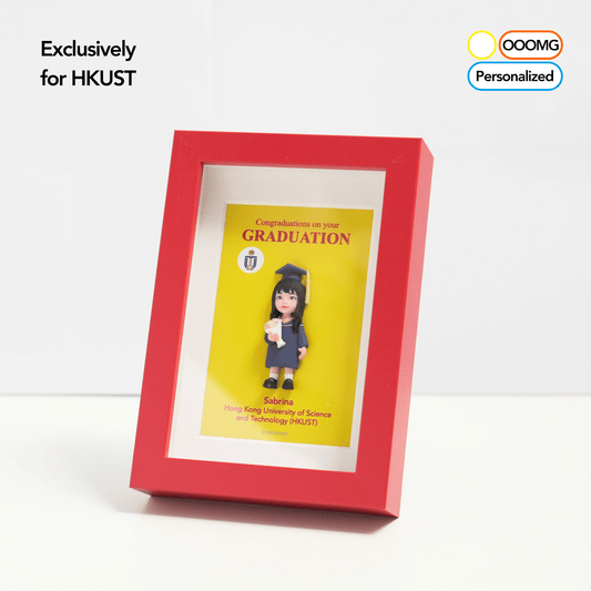 HKUST Graduation Gift: OOOMG Personalized Magnetic Mini - Me – Custom Figurine in Photo Frame - OOOMG