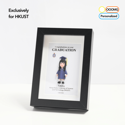 HKUST Graduation Gift: OOOMG Personalized Magnetic Mini - Me – Custom Figurine in Photo Frame - OOOMG