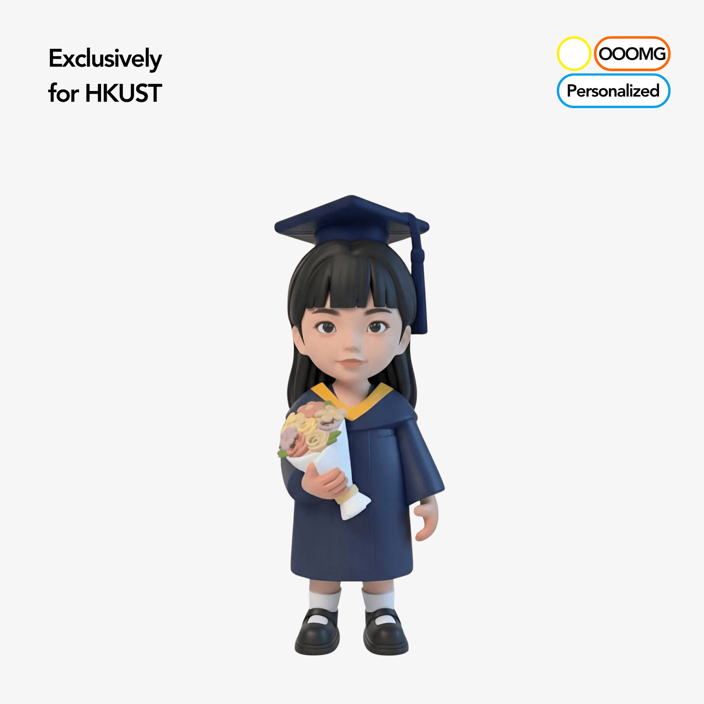 HKUST Graduation Gift: Photo - Customized 3D - Printed Creative Doll Figurine as a Gift - OOOMG