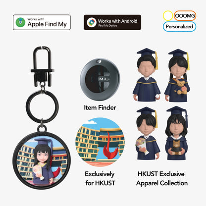 MiLi Tag × OOOMG | 2.5D Avatar Item Finder Case Customized Printing Air Tag Case For Graduation - OOOMG