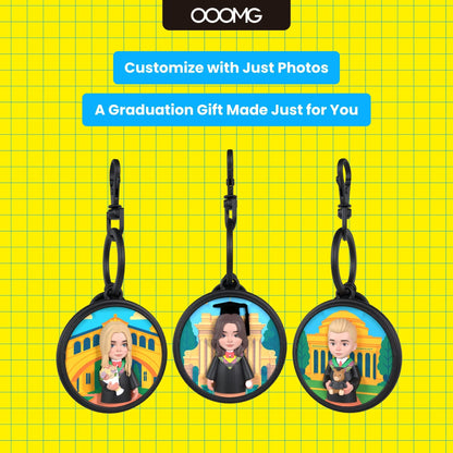 MiLi Tag × OOOMG | Graduation Gifts 2.5D Avatar Item Finder Case Customized Air Tag Case - OOOMG