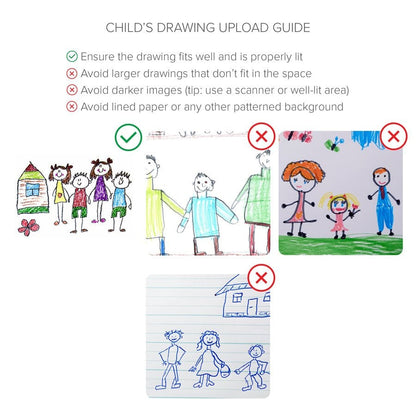 Personalised Child's Drawing Upload Cushion - OOOMG
