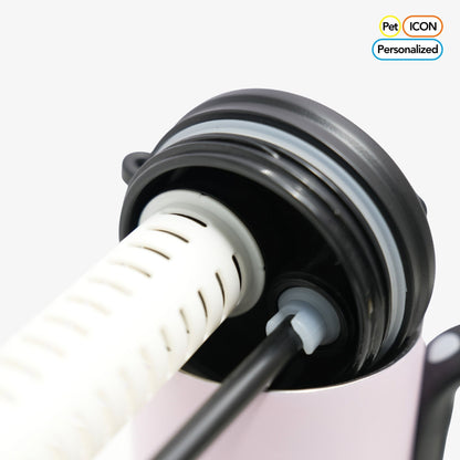 Personalized 24oz Stainless Steel Tumbler with Straw and Cover - Pet - Themed Design - OOOMG