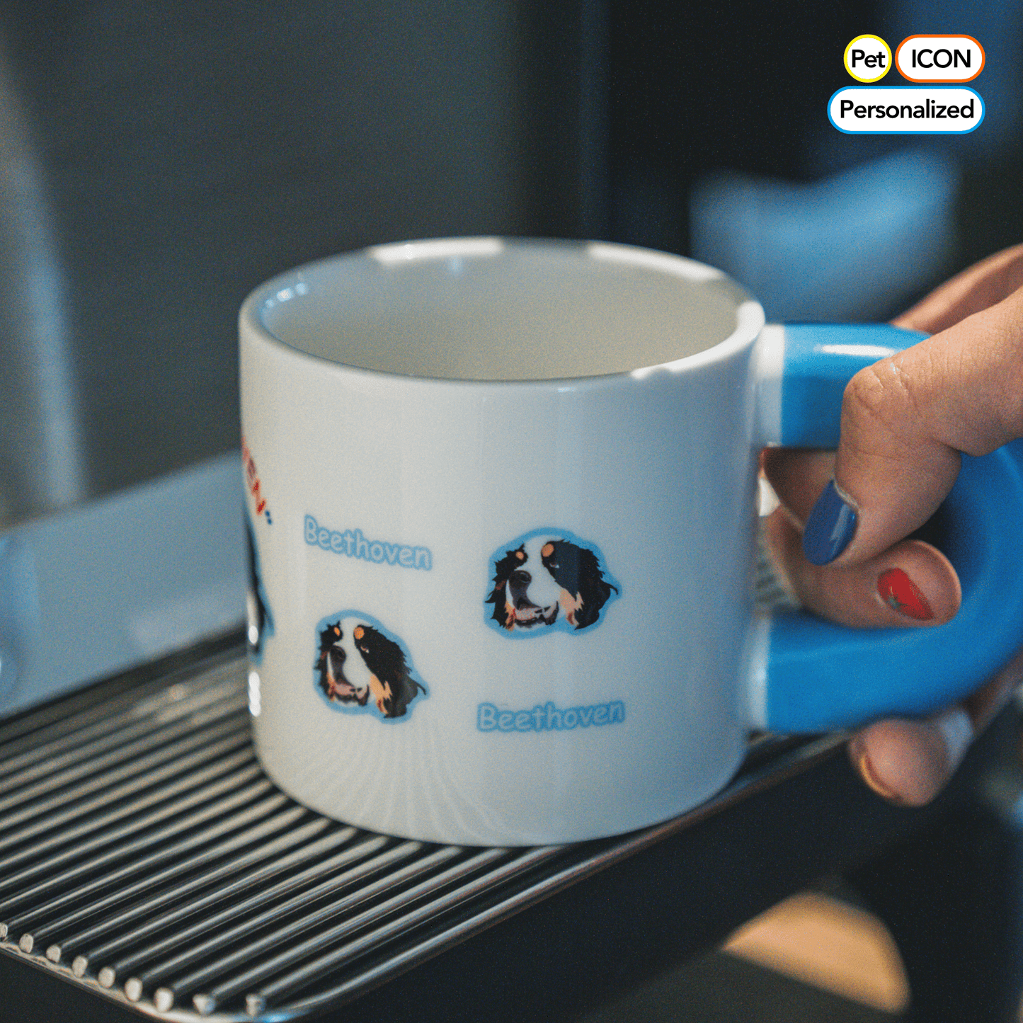 Personalized Pawsome Ceramic Cup - Dog and Cat Lovers' Insulated Home Coffee/Tea Mug with Handle - OOOMG