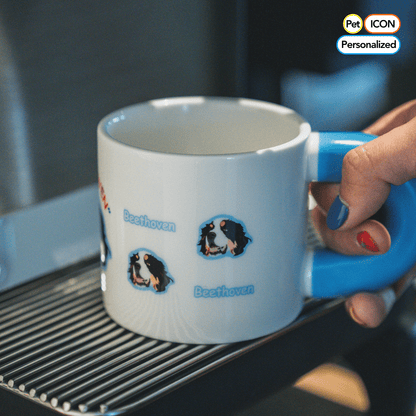 Personalized Pawsome Ceramic Cup - Dog and Cat Lovers' Insulated Home Coffee/Tea Mug with Handle - OOOMG