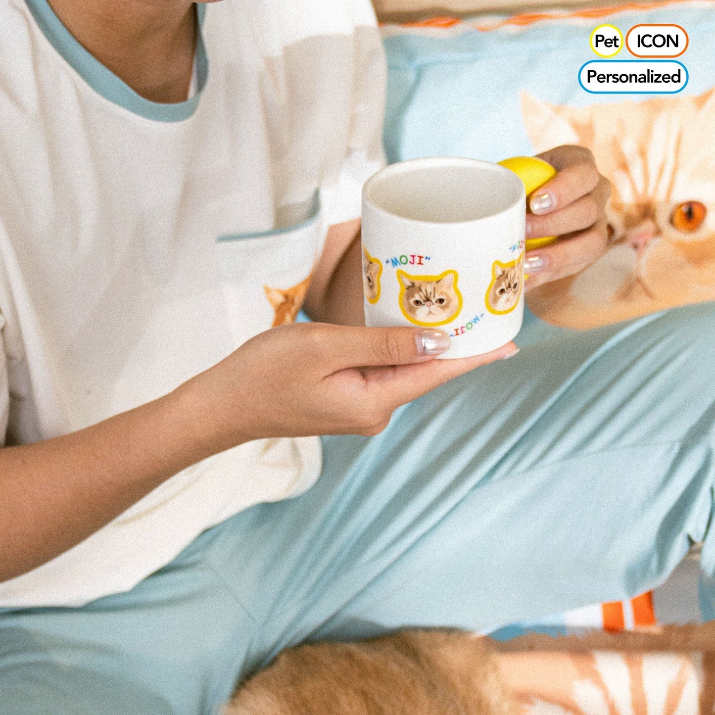 Personalized Pawsome Ceramic Cup - Dog and Cat Lovers' Insulated Home Coffee/Tea Mug with Handle - OOOMG