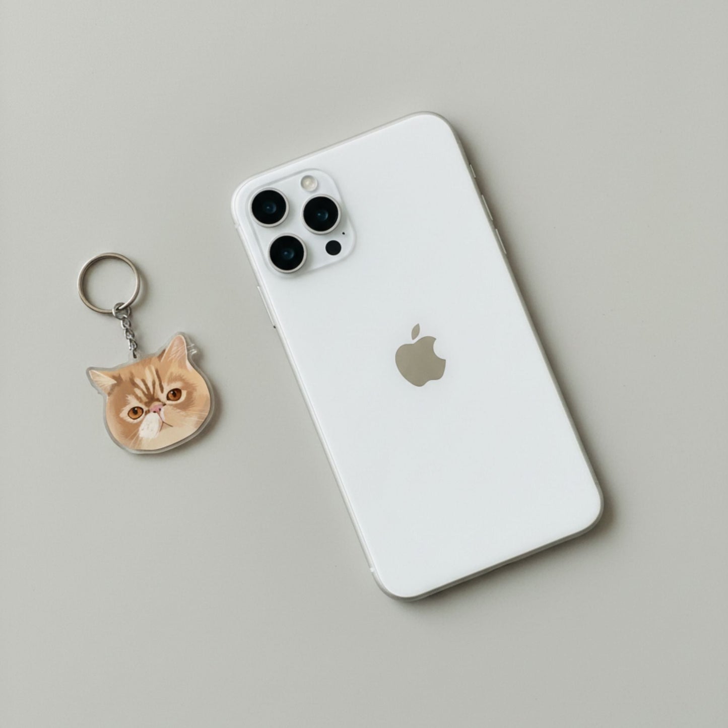 Personalized Pet Photo Acrylic Keychain Memorial Ornament for Dog Cat Lovers - Stylized Portrait Key Ring Gift - OOOMG